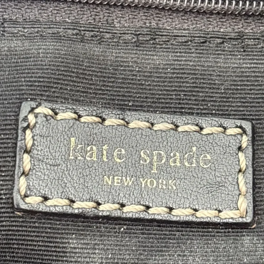 Kate Spade - Vintage Dot Noel Satchel Tote Bag 90s Retro Y2K Embroidered Black